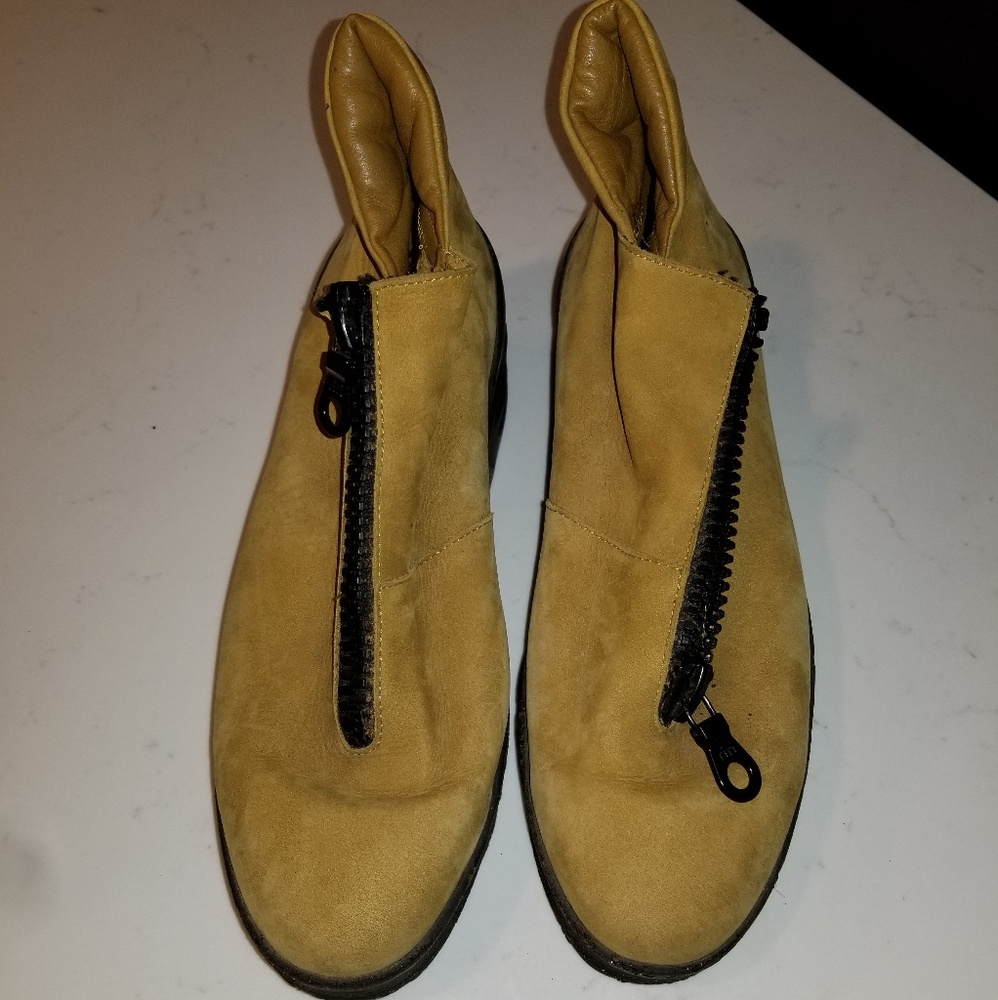 Arche Suede Wedge Booties